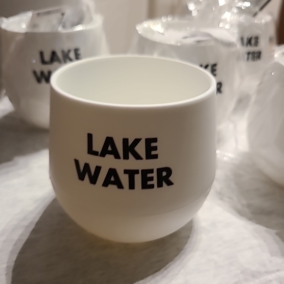 5 Outdoor Silicone Unbreakable Wine Glass Stemless Beer Whiskey Cups White - Picture 1 of 6